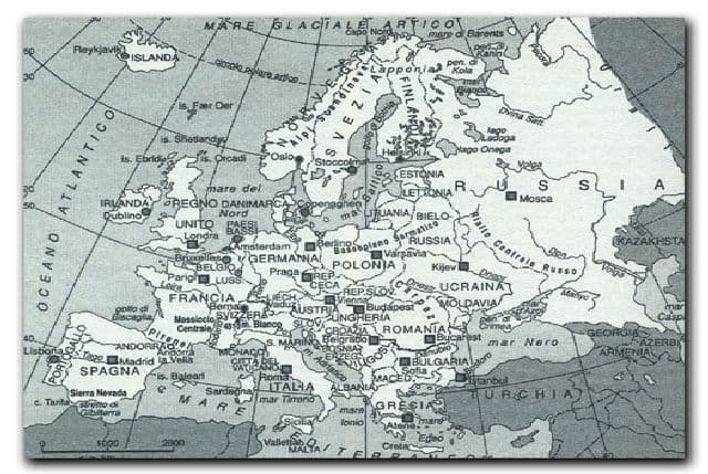 cartina europa